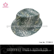 Wholesale sequin fedora hat snake pattern cheap